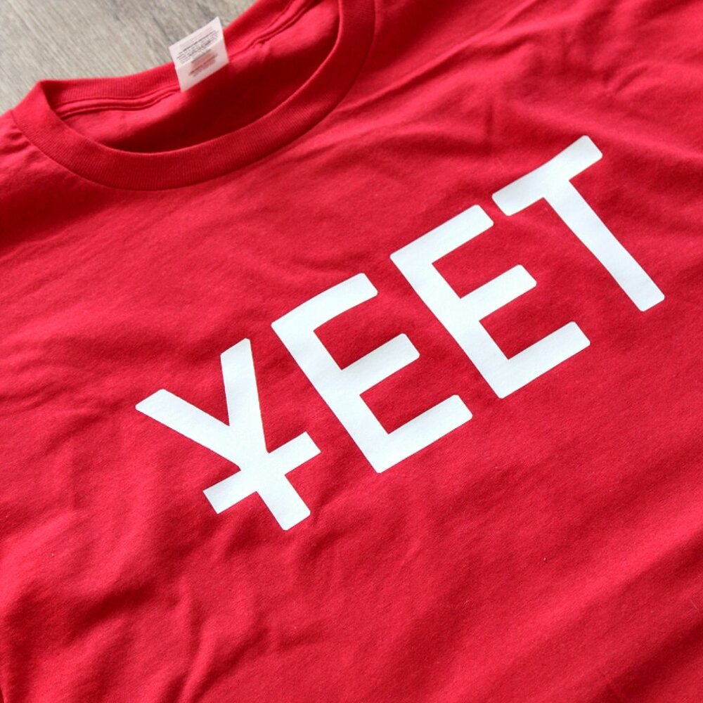 Kanye "Yeezy" West YEET Graphic Red Short Sleeve Tee